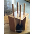 New Product for 2014 Moso Bamboo Bathroom Toilet Brush Holder